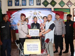 HUT Reserse, Satreskrim Polres Brebes Berbagi Kebahagiaan di Panti Asuhan