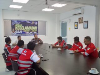 Sinergi di Balik Aroma Kopi: Satlantas Polres Brebes dan PT PPTR Bahas Keselamatan Jalan