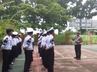 Wujudkan Sekolah Aman dan Tertib, Sat Lantas Polres Brebes Glorifikasikan PKS di SMA N 1 Banjarharjo