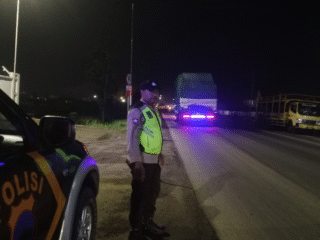 Polsek Wanasari Gelar Patroli BLP Malam, Antisipasi 3C dan Gangguan Kamtibmas di Jalur Pantura