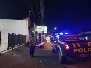 Polsek Jatibarang Tingkatkan Patroli Dialogis Malam Hari, Perkuat Sinergi Cegah Gangguan Kamtibmas