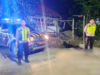 Jaga Kondusifitas Wilayah, Polsek Banjarharjo Laksanakan Patroli Malam Antisipasi Gangguan Kamtibmas dan 3C