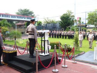 Pimpin Kenaikan Pangkat PNS Polri dan Halal Bihalal, Kapolres: Jadikan Motivasi dan Jaga Citra Institusi